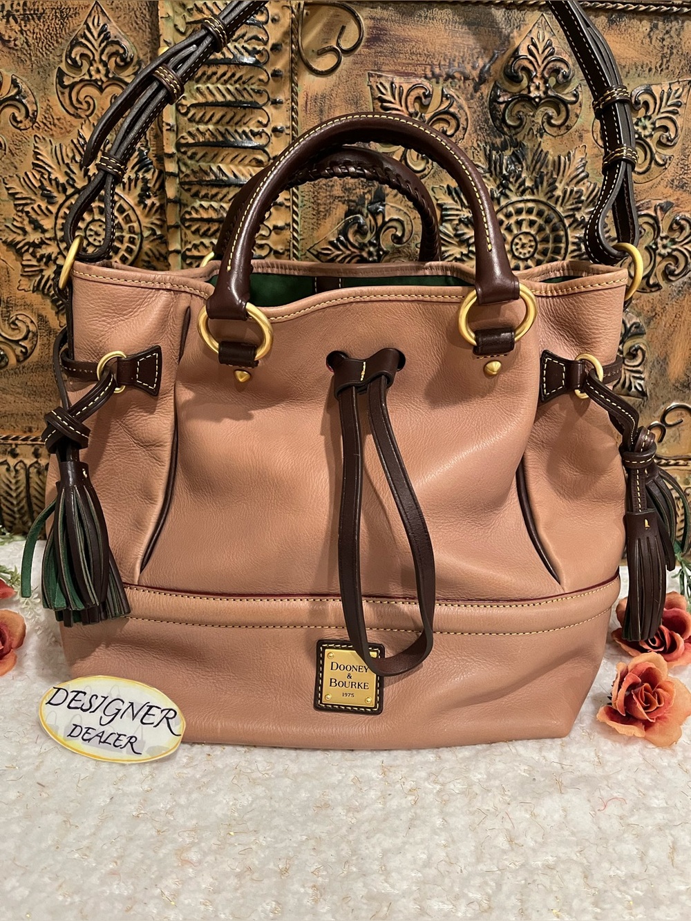 SALE DOONEY & BOURKE Florentine Buckley Italian Leather Satchel Shoulder Bag - Picture 3 of 13
